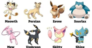 Pokemon Cat Names